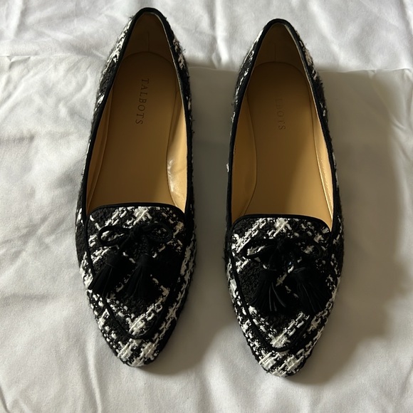 Talbots black/white flats, size10 - Picture 3 of 5